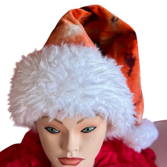 Handcrafted Tie-Dye Santa Hat - Picture 2 of 8